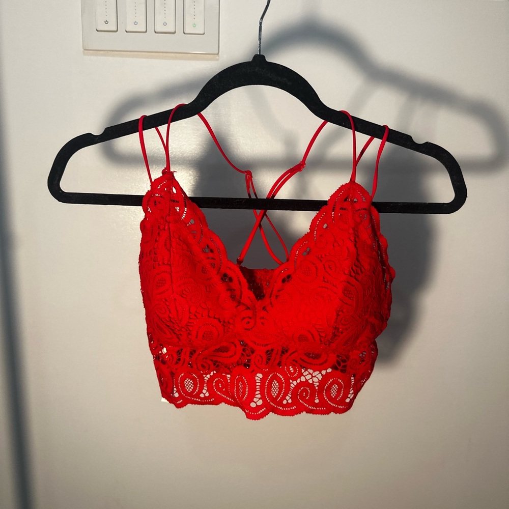 Red Lace Bralette